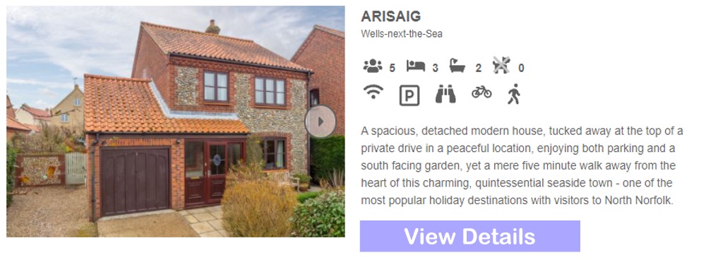 Arisaig Cottage in Wells Next The Sea, Norfolk