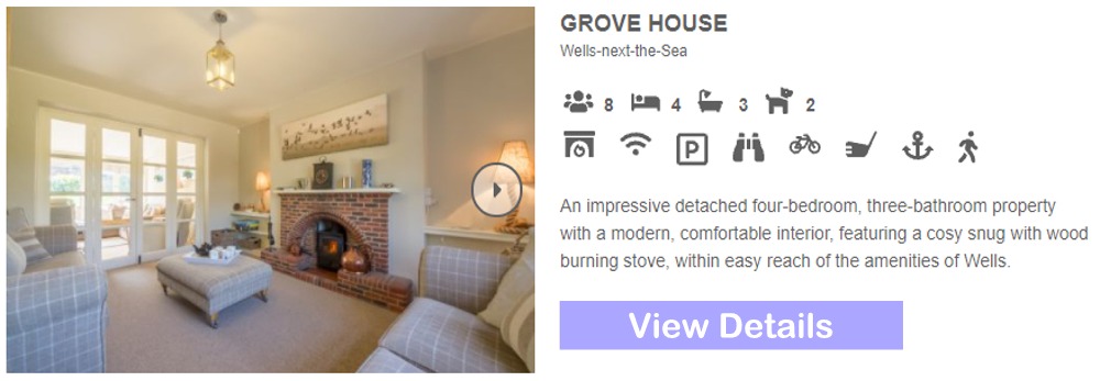 Grove House in Wells Next The Sea, Norfolk