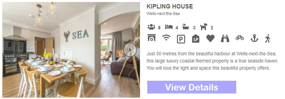 Kipling House in Wells Next The Sea, Norfolk